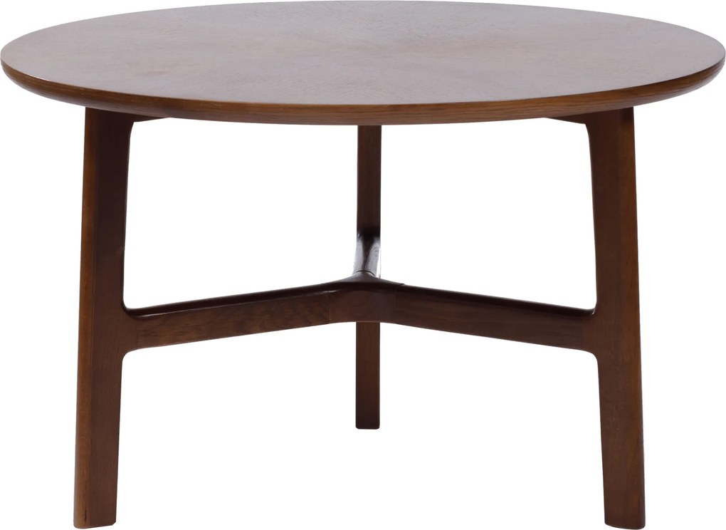 MAZZONI EXPORT BELLUNO Nuc Natural (Maro Închis) - MĂSUȚĂ DE CAFEA DIN LEMN Ø65 cm ROTUNDĂ MODERN CLASSIC