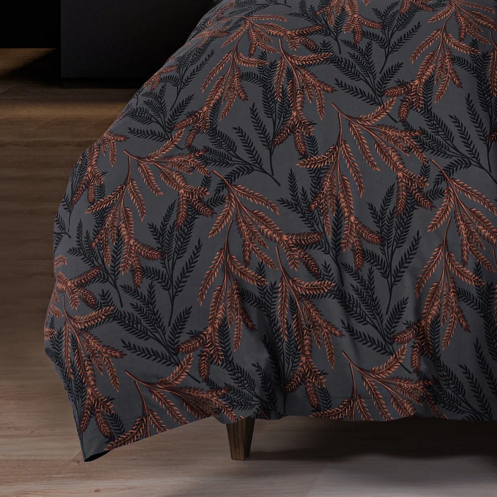 Lenjerie de pat din bumbac renforce 4Home MidnightFern , 140 x 200 cm, 70 x 90 cm