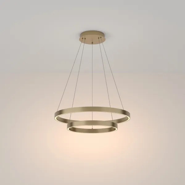 Lustră LED pe cablu Maytoni MOD058PL-L55BS3K RIM LED/61W/230V d. 60 cm auriu