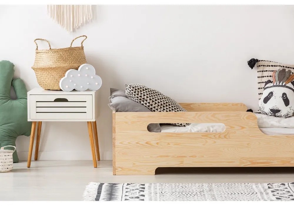 Pat pentru copii din lemn de pin 70x140 cm Box 2 - Adeko