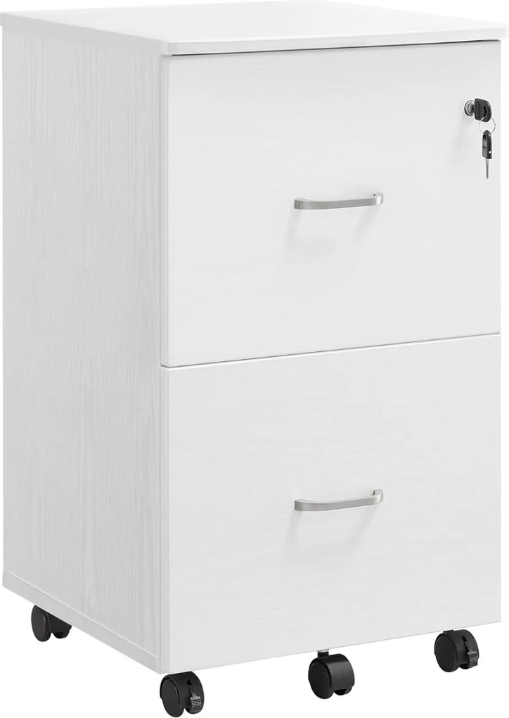 Fiset, dulap birou Vasagle Alb 54.4x43.8x40 cm