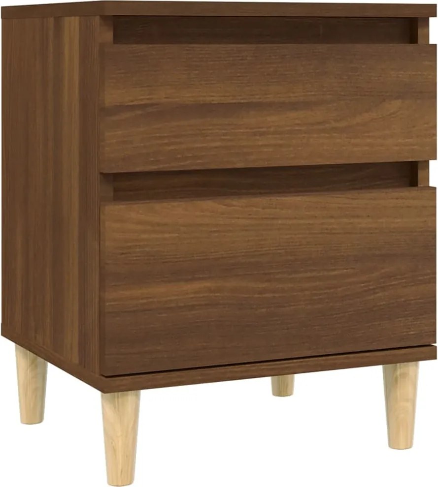 vidaXL Noptieră, stejar maro, 40x35x50 cm