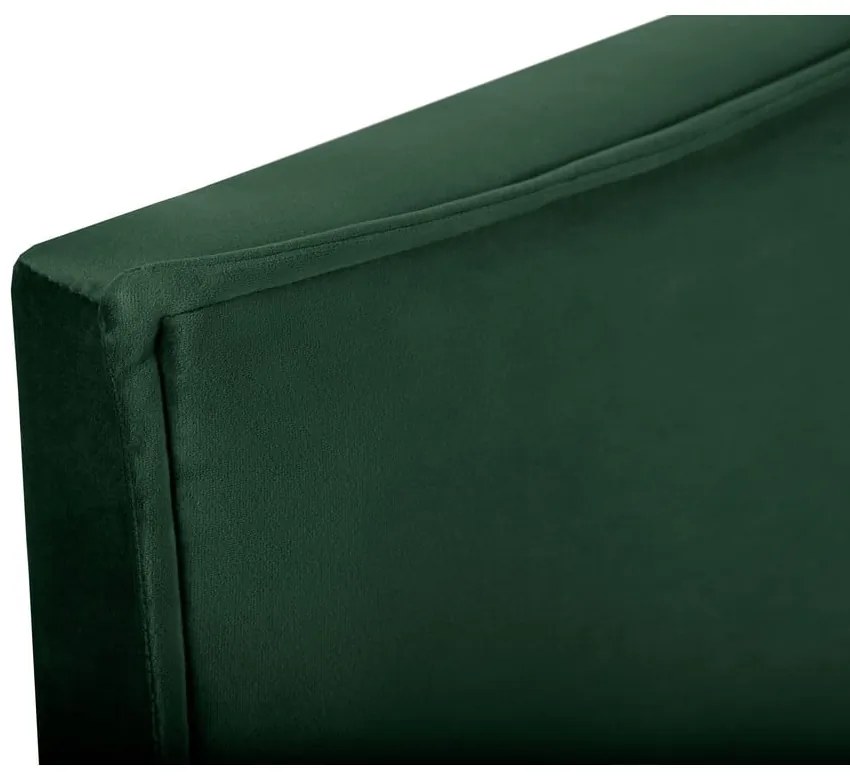 Tăblie de pat verde-închis 180x120 cm Natalia – Milo Casa