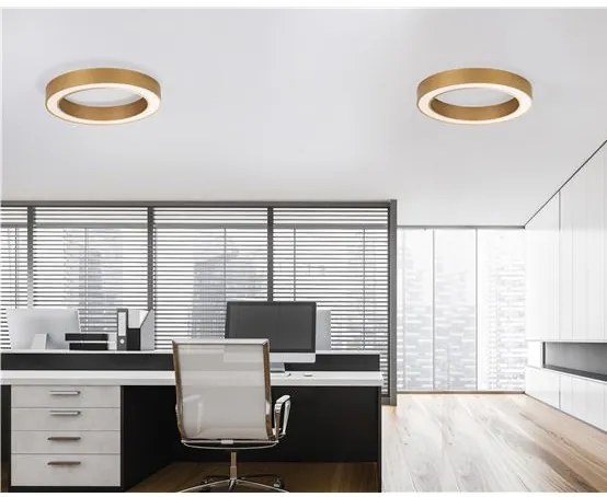 Lustra LED aplicata design modern OPAL 50W aurie