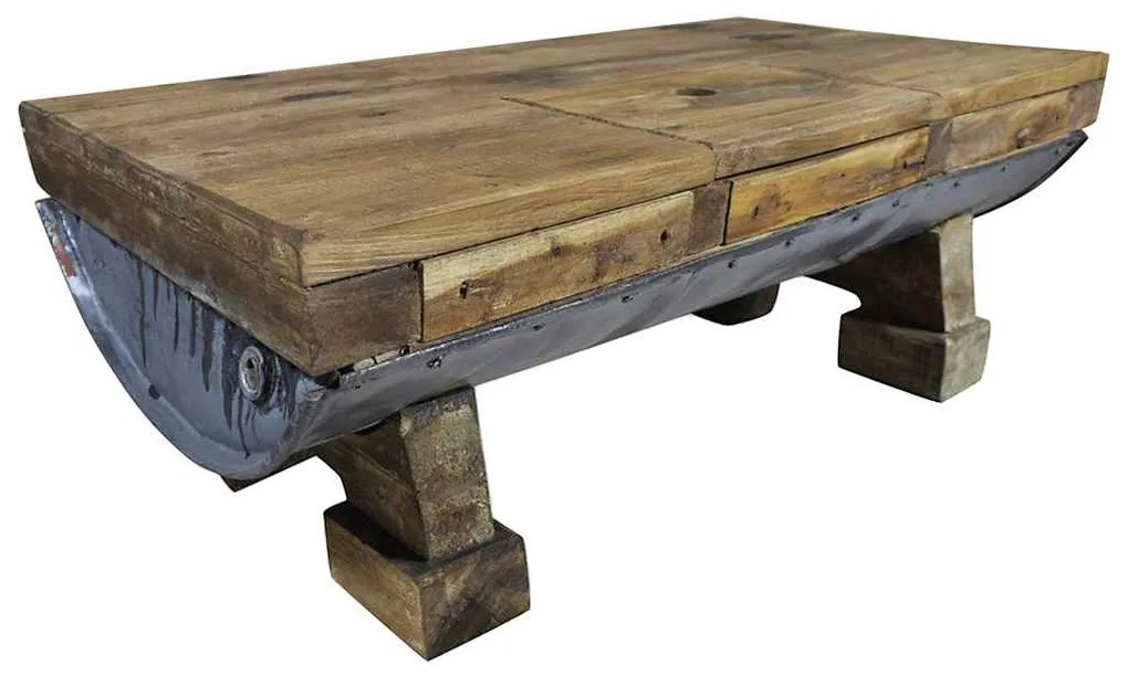 vidaXL Măsuță de cafea, 90x50x35 cm, amestec lemn reciclat