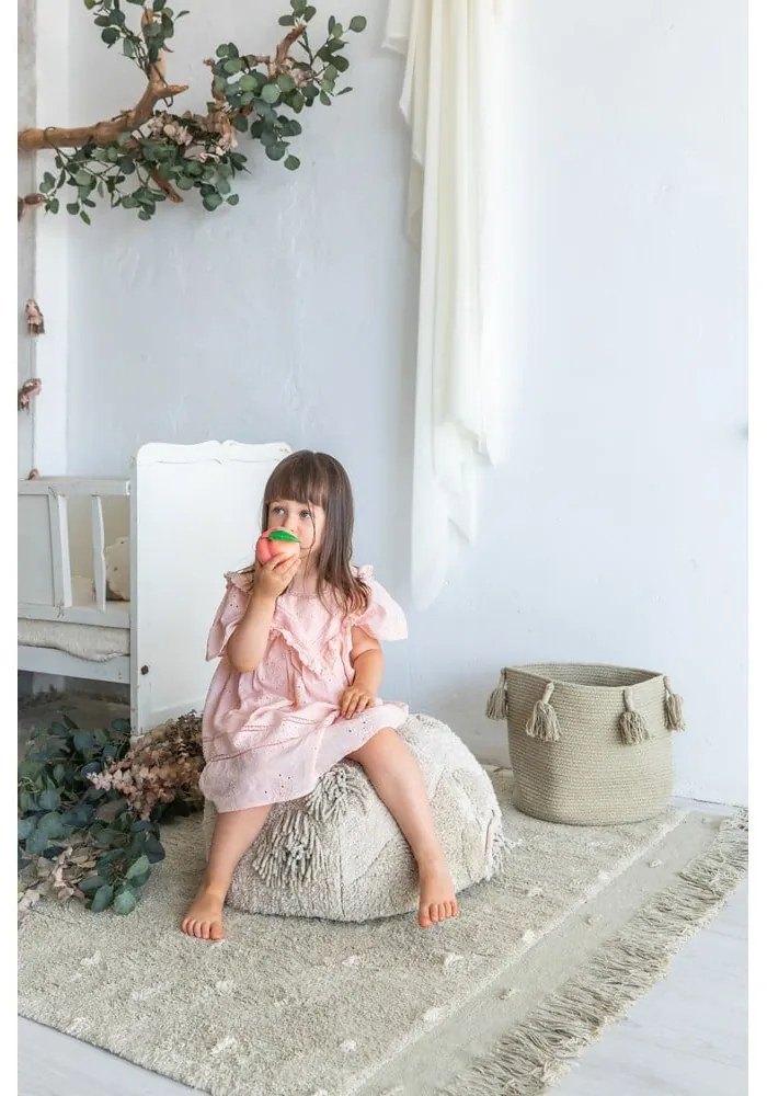 Covor verde deschis lavabil/țesut manual din bumbac 140x200 cm Woods Symphony Olive – Lorena Canals