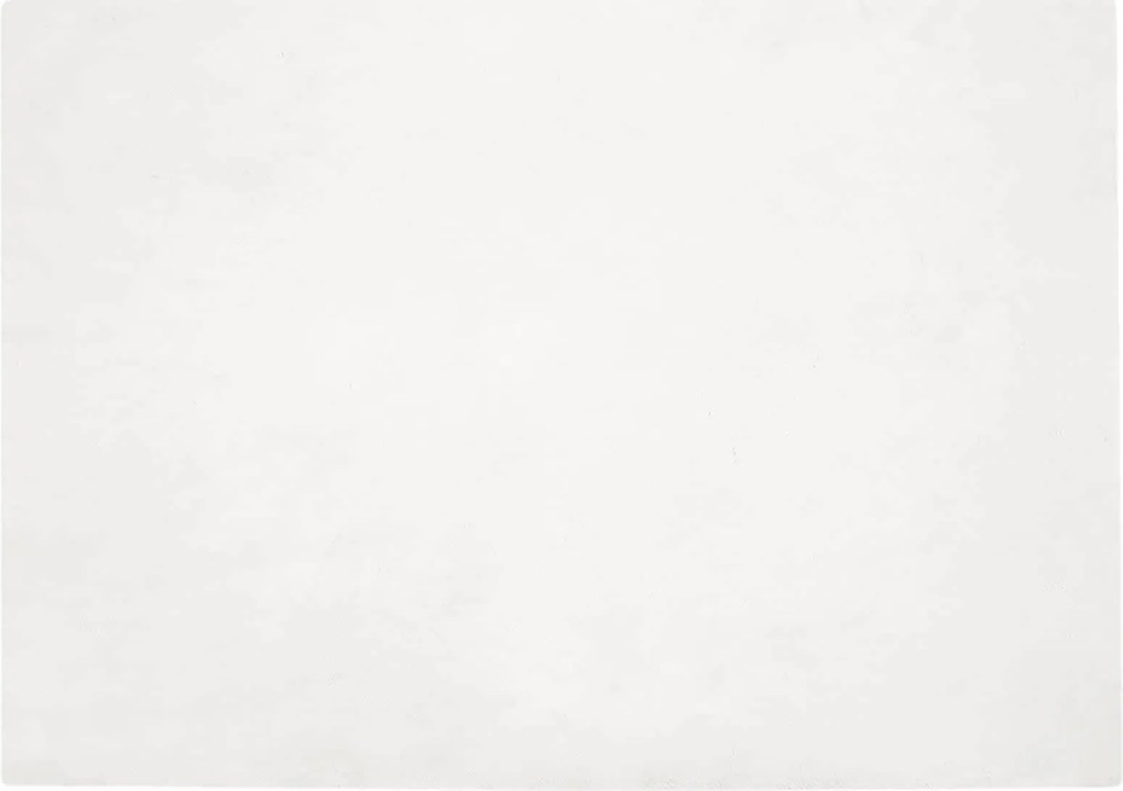 vidaXL Covor din de iepure sintetic antiderapant Olite Alb Poliester