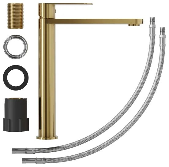 Baterie pentru lavoar TARNBY, 27,3 cm, alamă lucioasă