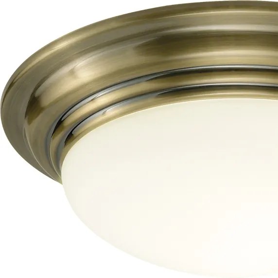 Där Lighting BAR5075 - Plafonieră de baie BARCLAY 1xE27/60W/230V, Ø 38 cm, alamă