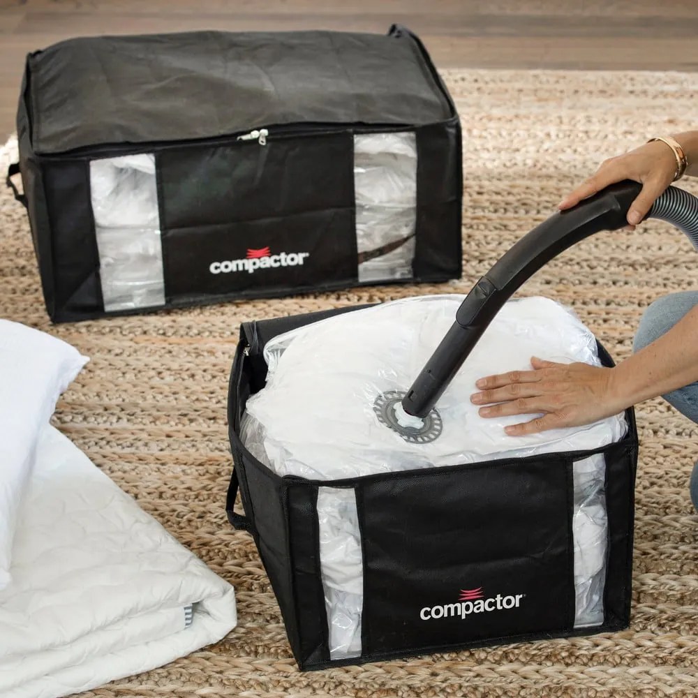 Cutie de depozitare cu vid pentru haine Compactor Black, 125 l