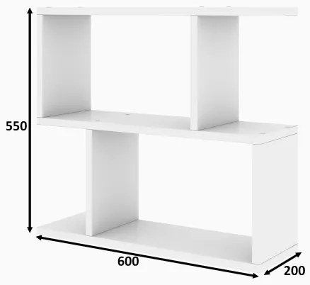 Măsuță laterală LALE 55x60 cm albă