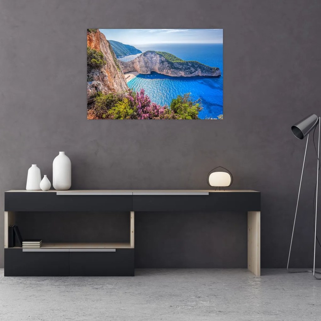 Tablou - Plaja Navagio, Grecia (90x60 cm)