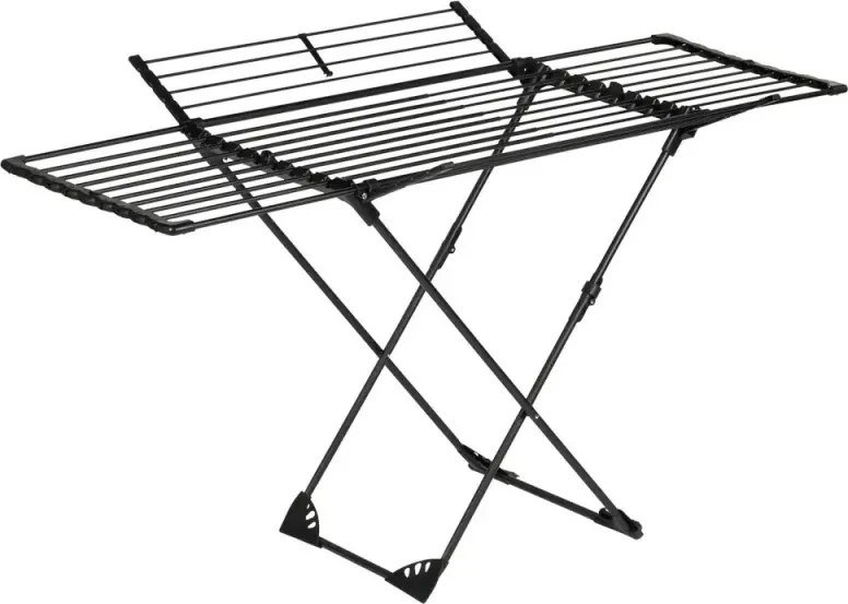 Uscător de haine KH 2043, 27 m, până la 20 kg, pliabil, oțel, negru