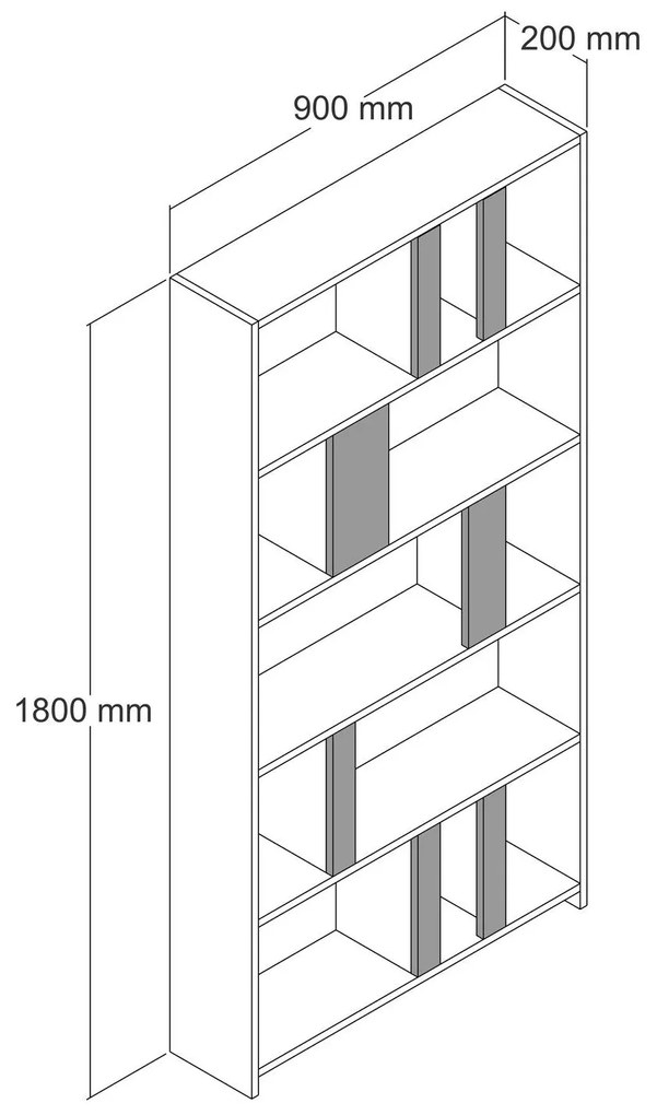 Raft Limba (Alb + lemn de nuc). 1088318