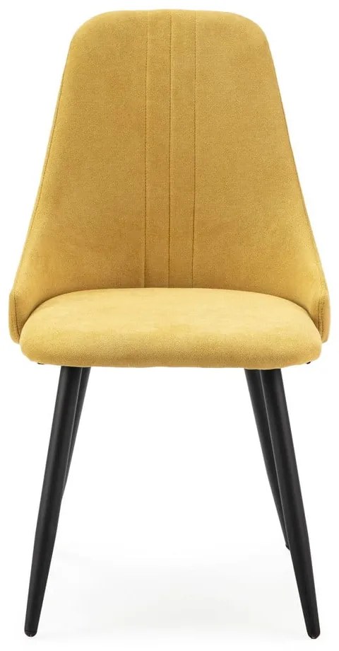 Scaune de dining galbene 4 buc. Mani – Marckeric