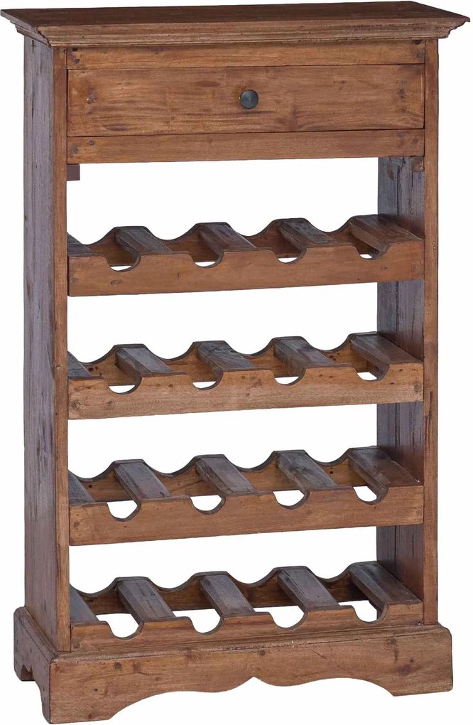 vidaXL Raft pentru vin Lemn masiv de mahon