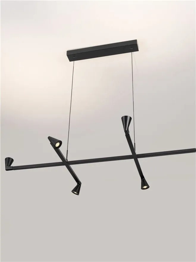 Lustra suspendata cu 6 spoturi LED RIVO