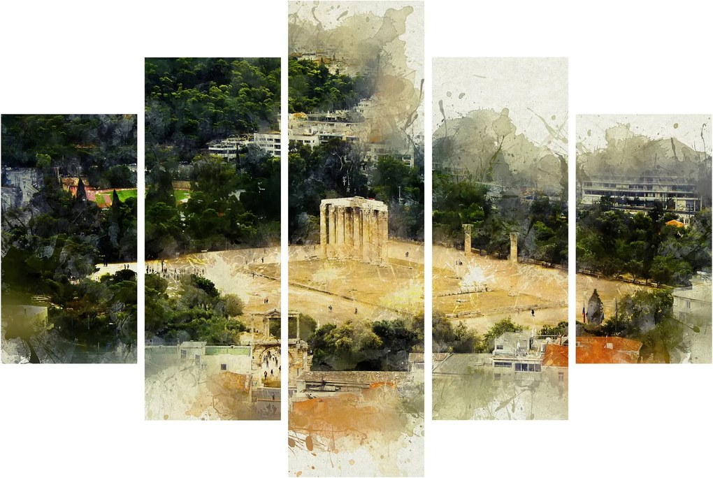 Tablou - Templul lui Zeus, Atena, Grecia (150x105 cm)