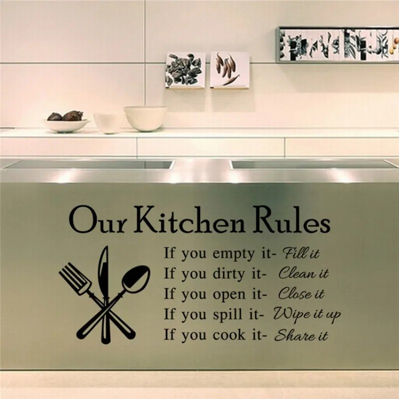 Sticker perete Our Kitchen Rules