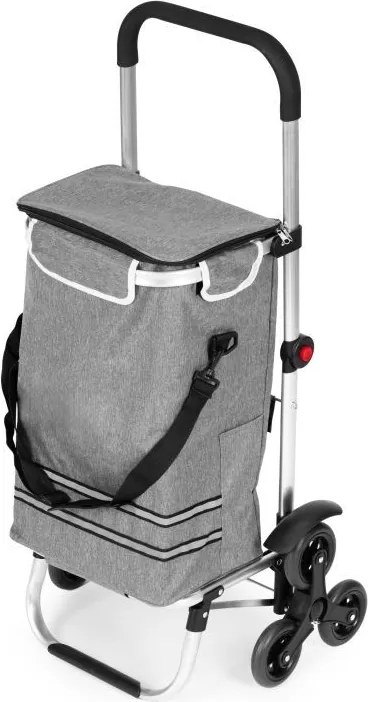 Cărucior de cumpărături pliabil 2in1 cu sac termic de 30 l