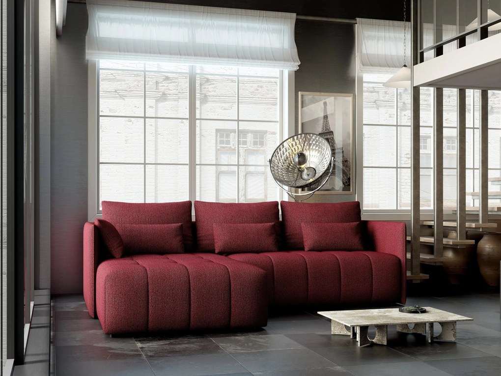 Colțar extensibil dumonde cu ladă de depozitare si sezut confortabil din spuma high-density, Malta Enjoy Winery 235x185 cm