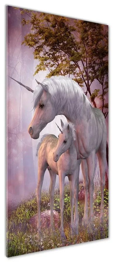 Tablou sticlă unicorni
