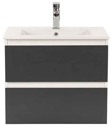 Dulap inferior Vario Forte 60 cu lavoar alb-antracit