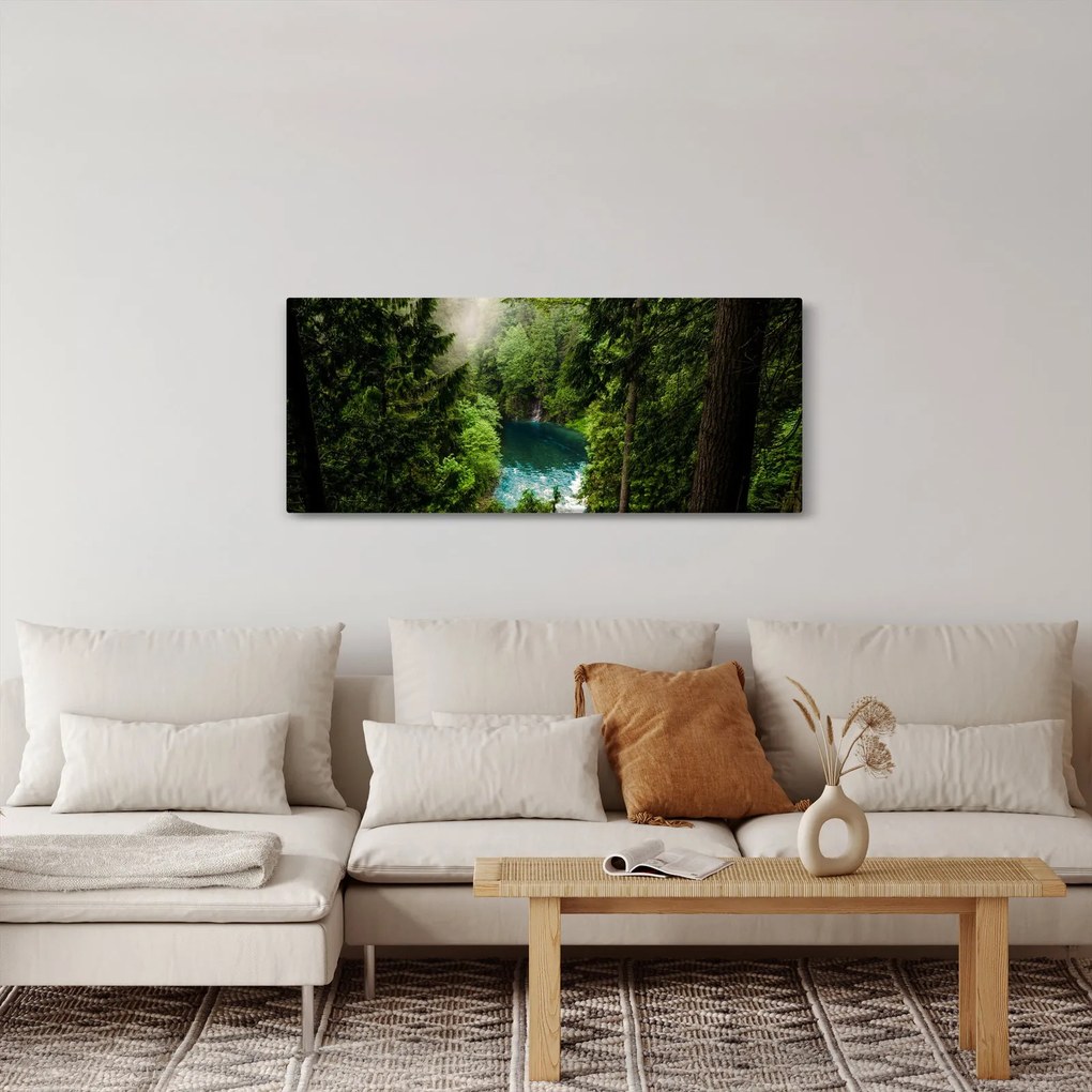Tablou - Fereastra între copaci (120x50 cm)