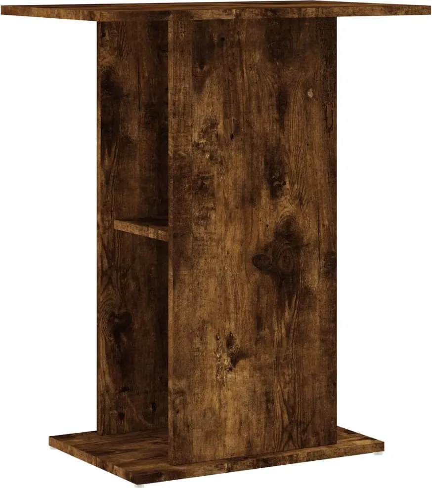 vidaXL Suport acvariu, stejar afumat, 60,5x36x72,5 cm, lemn prelucrat