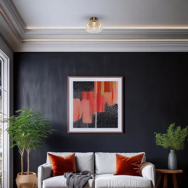 Plafonieră LED VASO LED/4W/230V d. 18 cm auriu/fumuriu