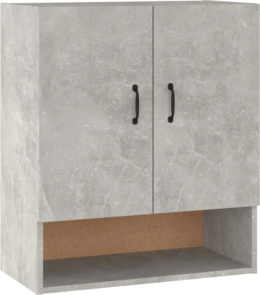 vidaXL Dulap de perete, gri beton, 60x31x70 cm, lemn prelucrat