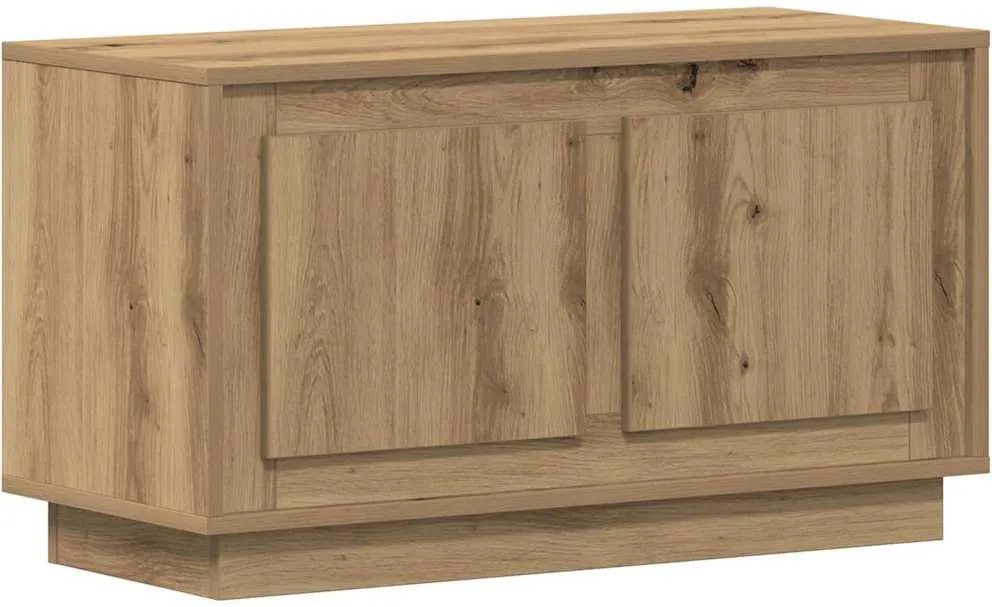 vidaXL Cabinet TV stejar artizanal 80 x 35 x 45 cm Lemn compozit