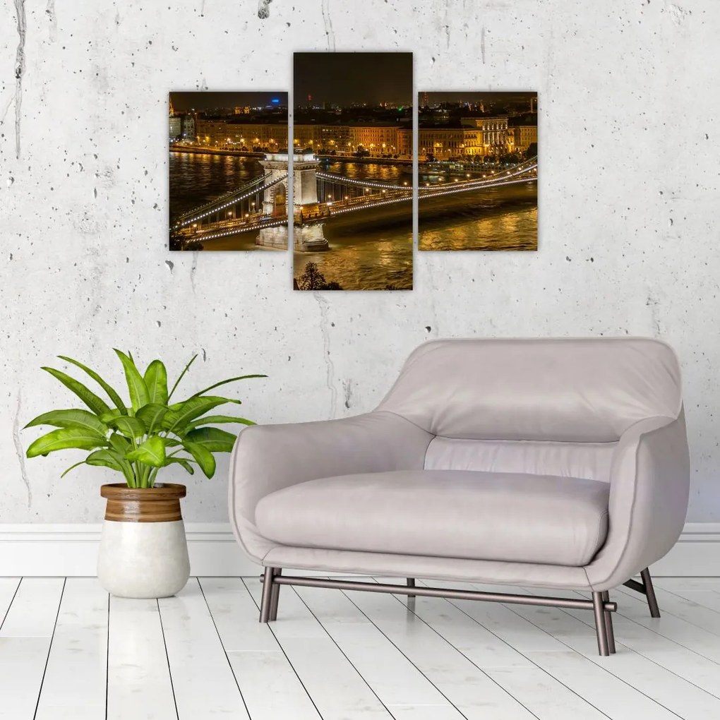 Tablou orașului nocturn (90x60 cm)