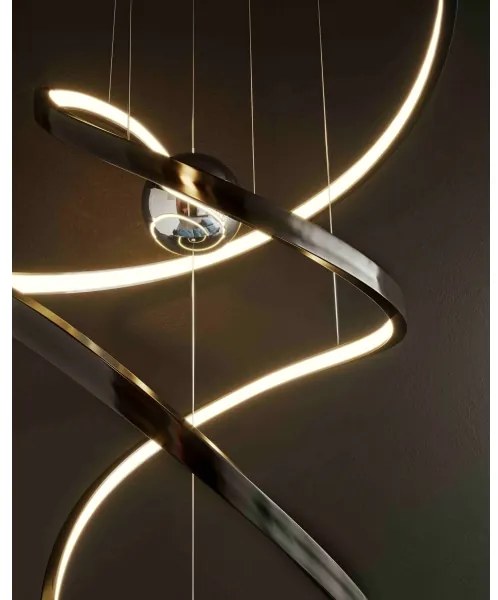 Lustră LED dimabilă pe cablu MAXLIGHT P0500D RITZ LED/100W/230V d. 60 cm CRI 90 negru