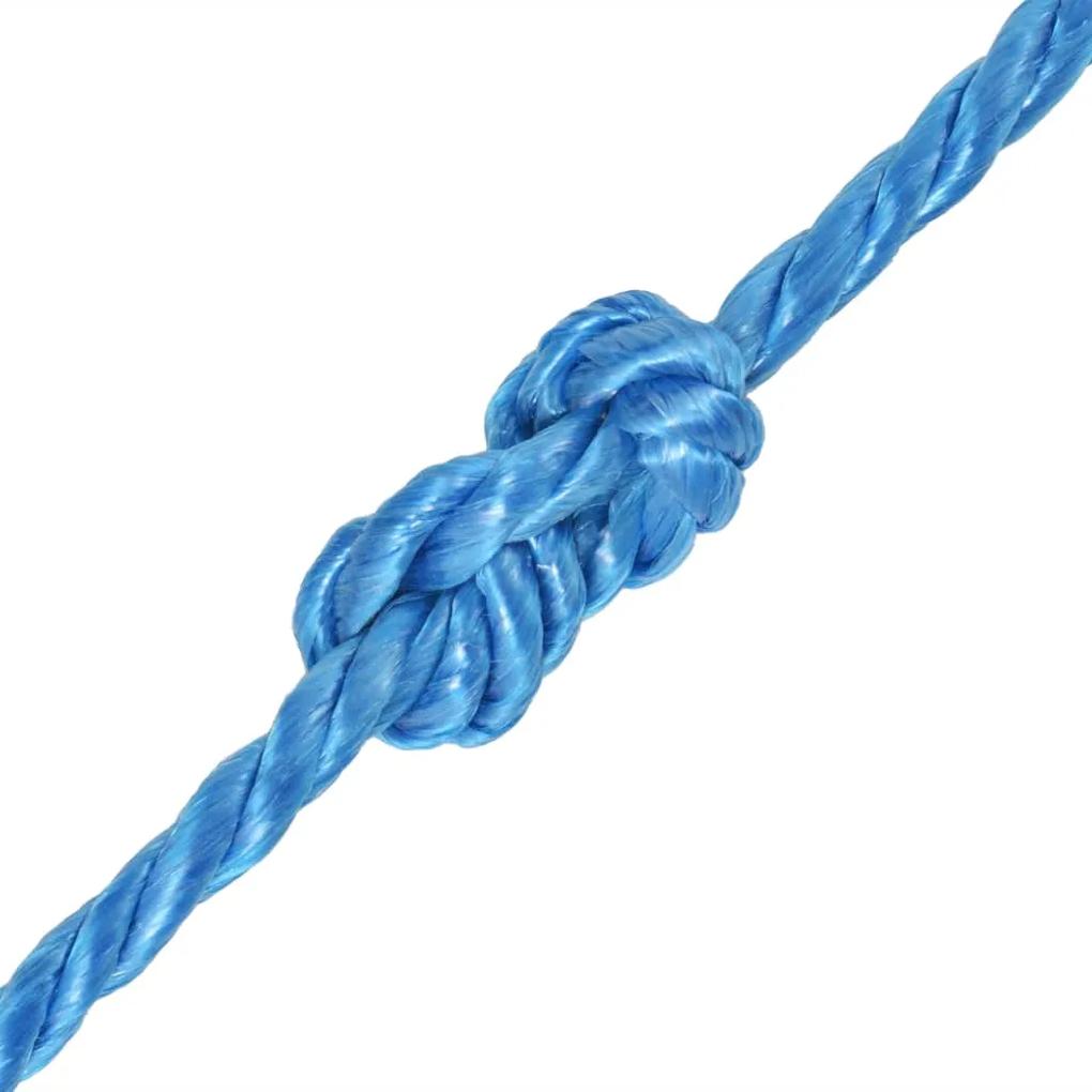 Franghie impletita polipropilena, albastru, 500 m, 10 mm 1, Albastru, 10 mm x 500 m