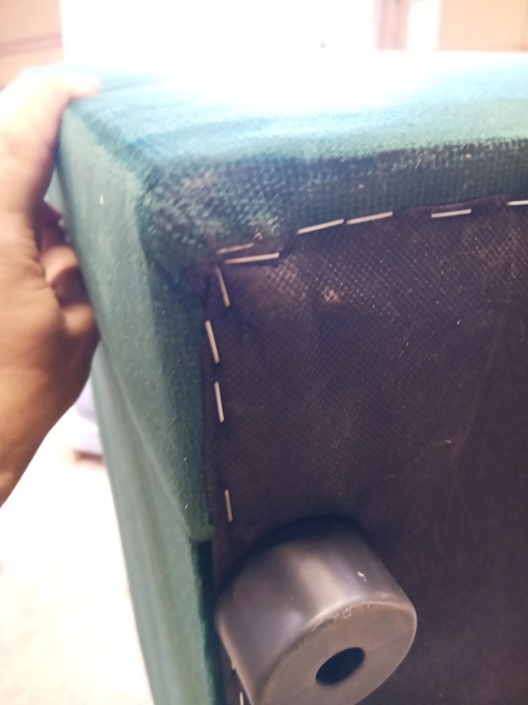 OFERTA Canapea de colt extensibila, verde inchis, ZENA, reversibila, calitatea II