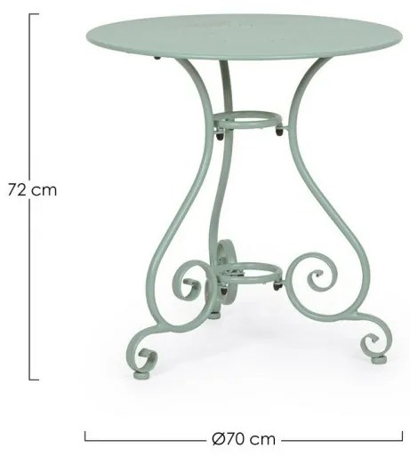 Masa metalica, rotunda, D70 cm, Etienne, Yes