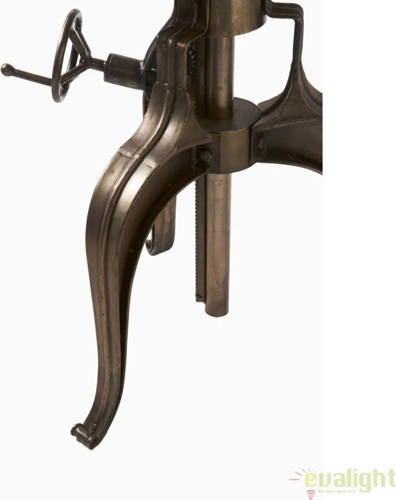 Masa design industrial cu inaltime reglabila, diametru 77cm, Grand Central 262820RM