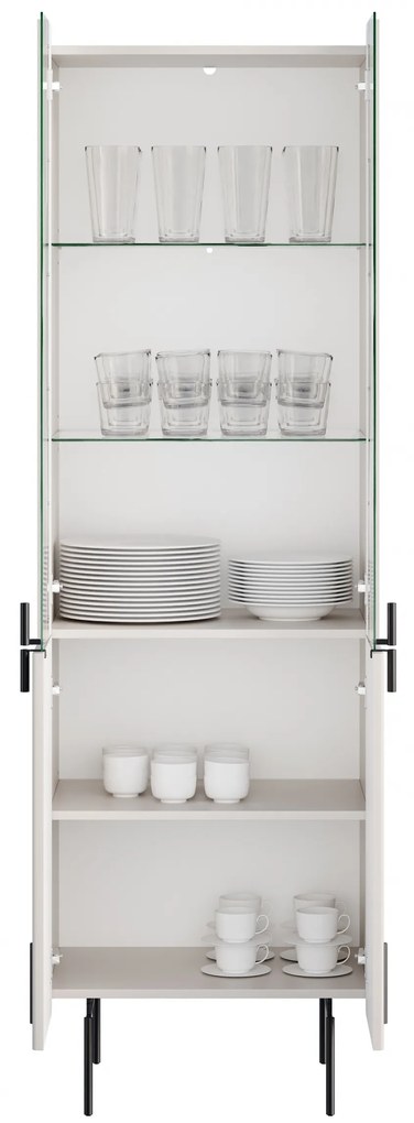 Vitrină Malmi 60 cm - cașmir / picioare negre