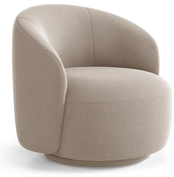 Fotoliu bej pivotant Letizia – Micadoni