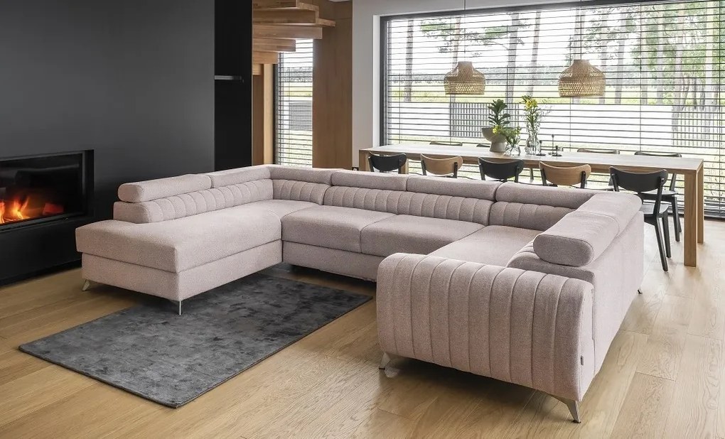 Coltar living extensibil Louis – L340 x l202 x h92 cm