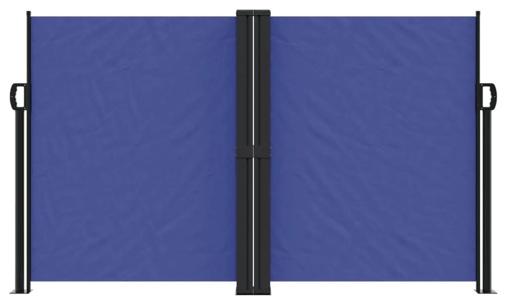 Copertina laterala retractabila, albastru, 140x1200 cm Albastru, 140 x 1200 cm