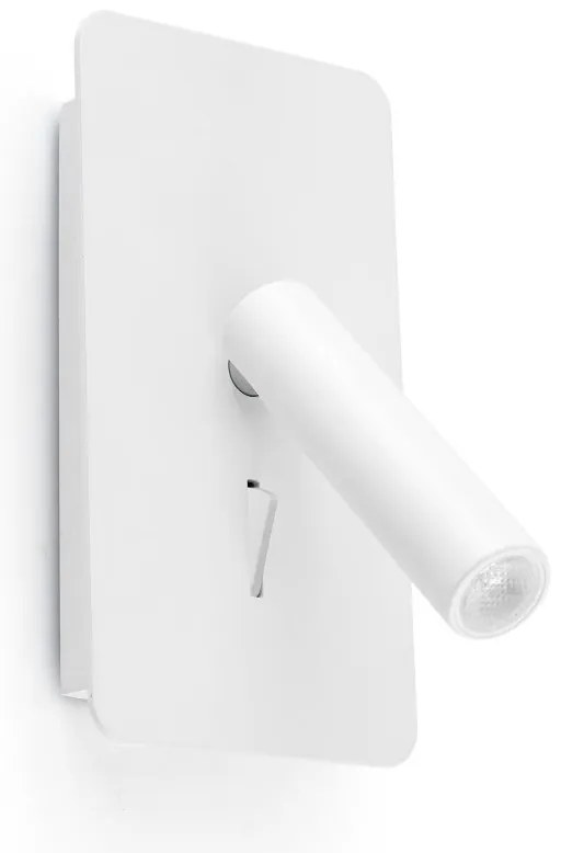 Aplica cu reader LED directionabil stil minimalist SUAU USB C alb