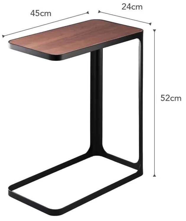 Măsuță pentru laptop / auxiliară YAMAZAKI Frame, negru