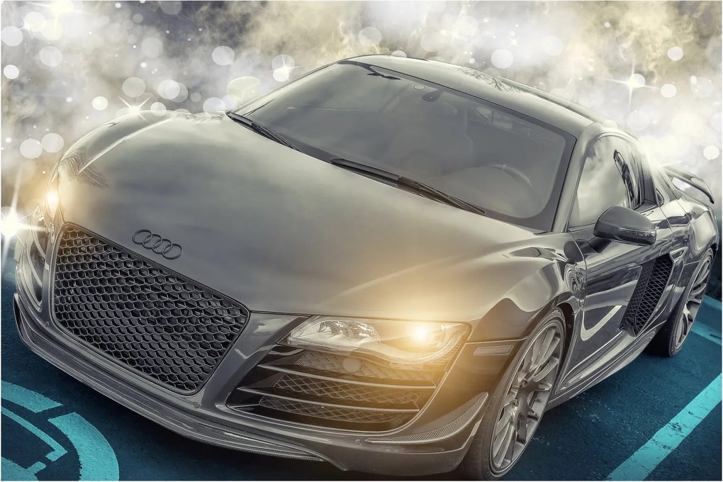 Tablou cu Audi - gri (90x60 cm)