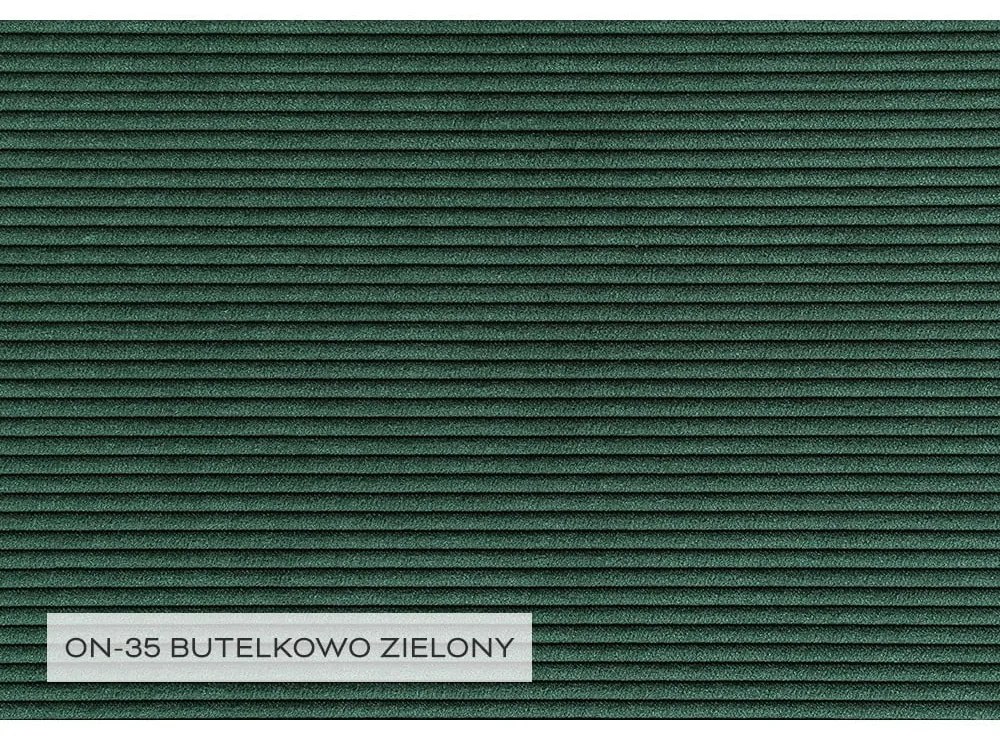 Colțar verde închis extensibil cu tapițerie din catifea reiată (cu colț pe partea dreaptă) Lofty Lilly – Miuform