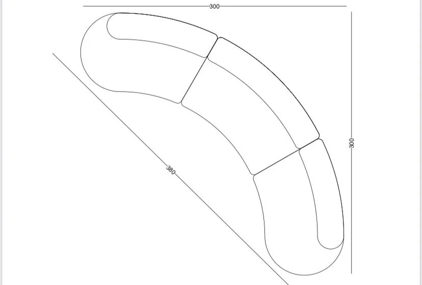 Canapea coltar loca plus (300x300x70)