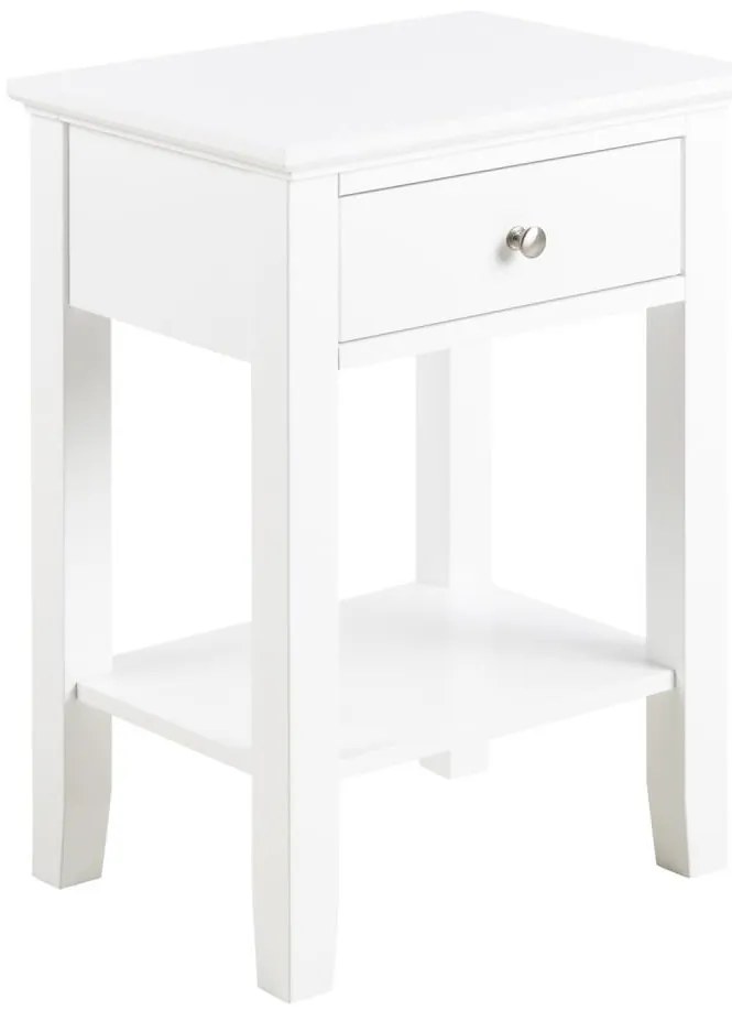 Noptieră LARA alb