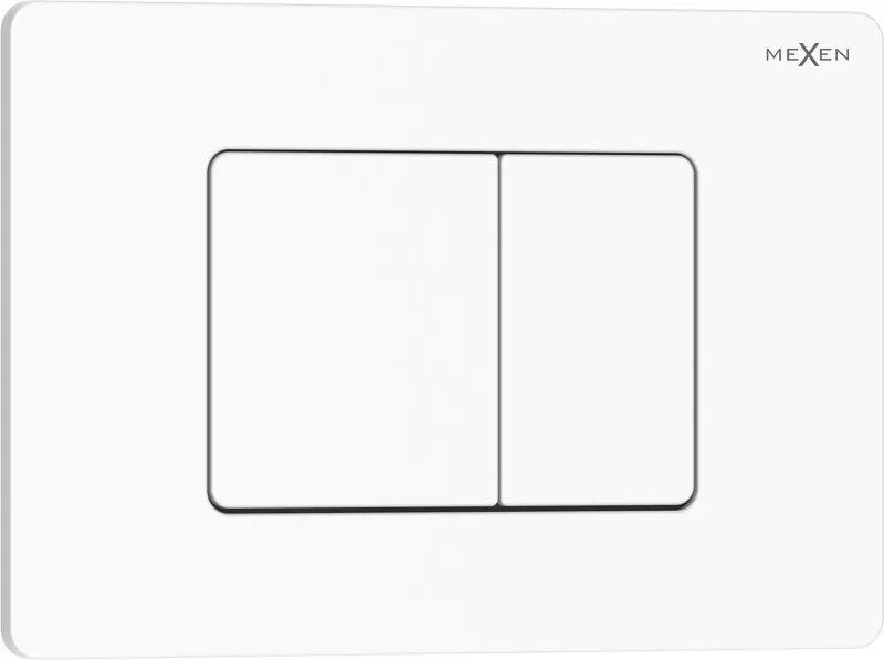 Mexen Tex 05 buton de spălare oțel inoxidabil, alb lucios - 6105-01