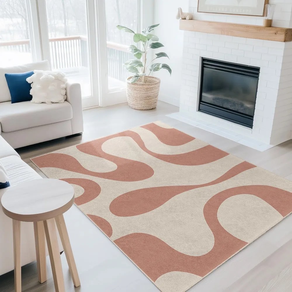 Covor tip traversă roz lavabil 60x230 cm Strawberry Latte – Mila Home